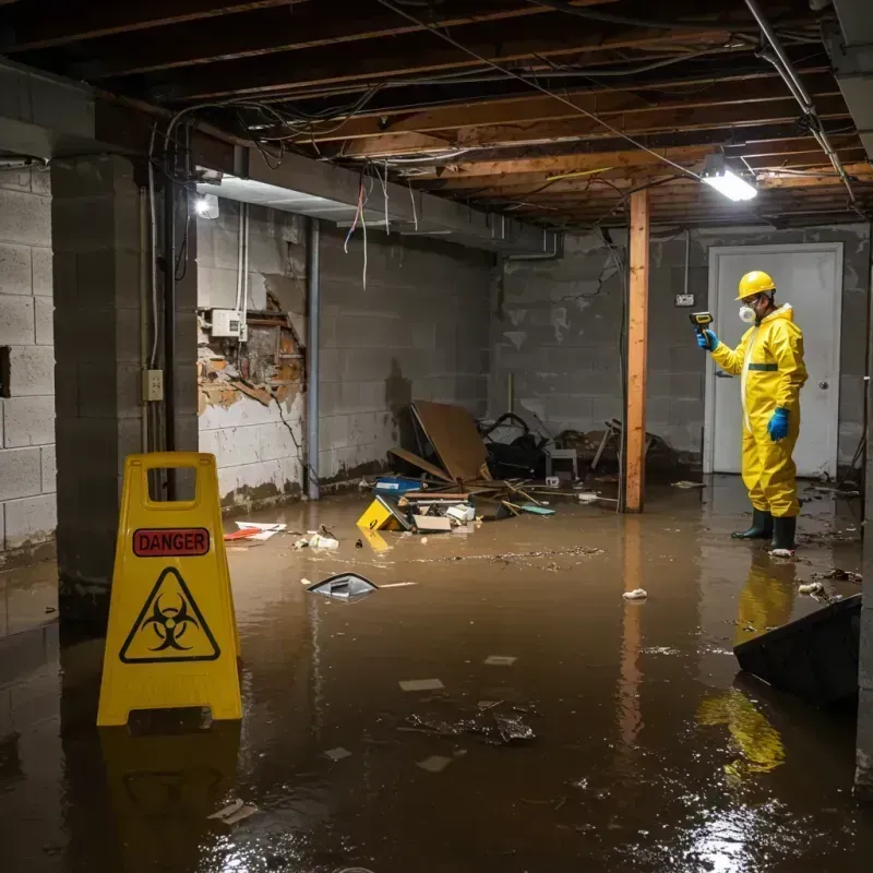 Flooded Basement Electrical Hazard in Port Saint Joe, FL Property